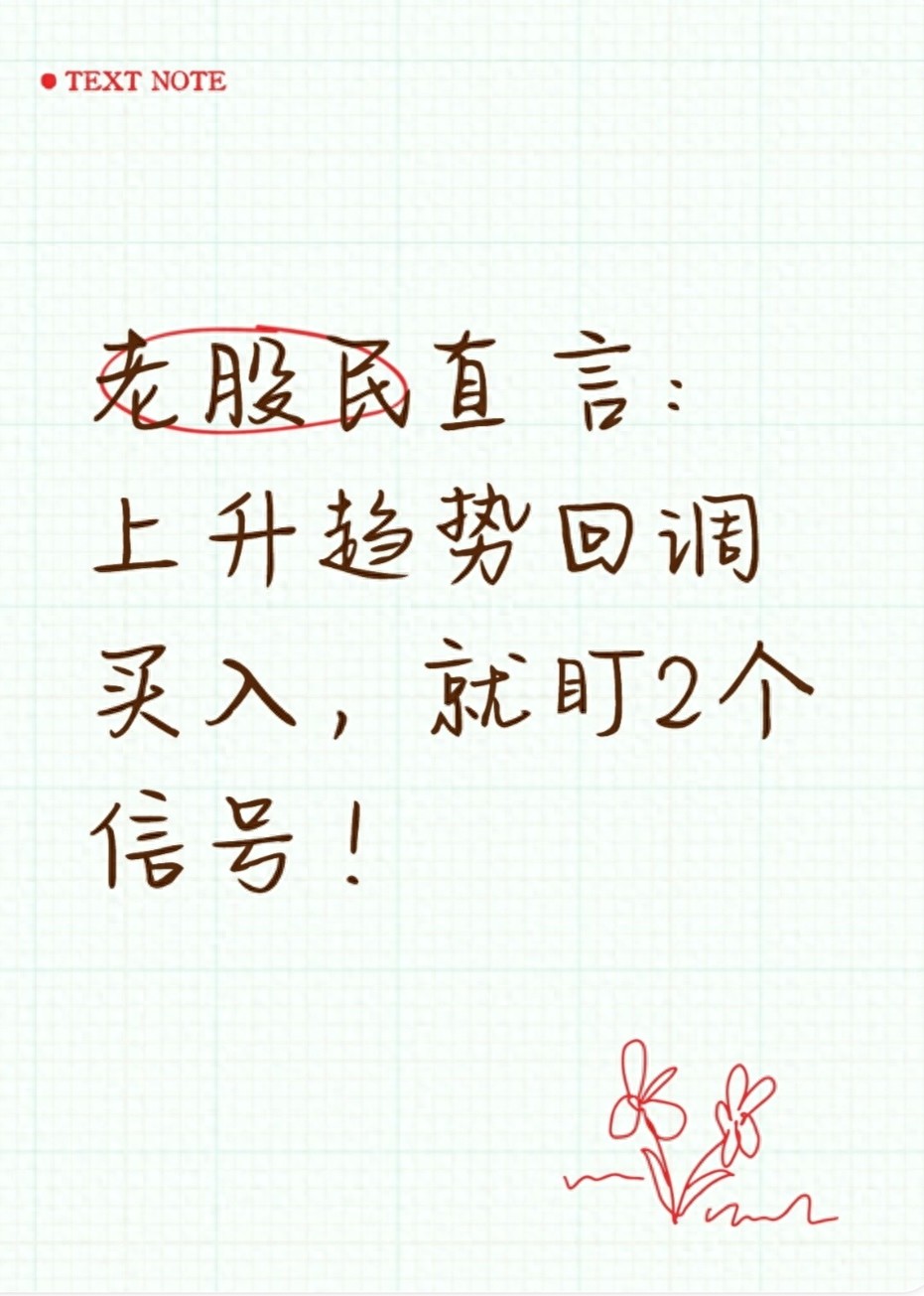 股票买入信号_MACD底背离动能柱拐头_上升趋势回调缩量回踩关键支撑位