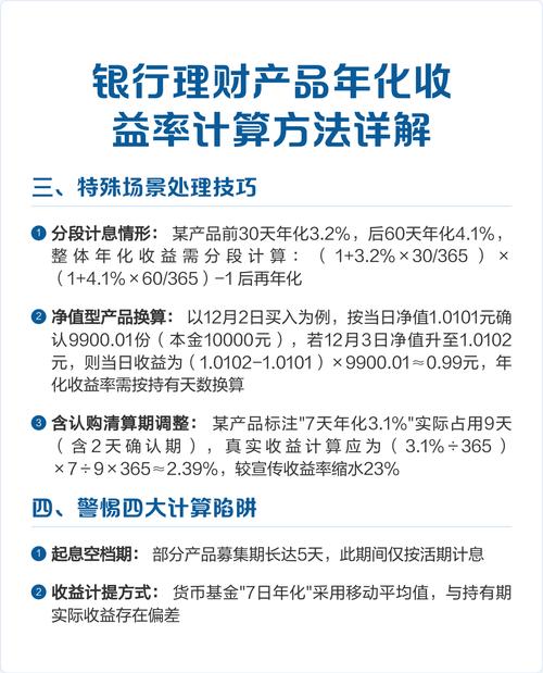 银行理财产品收益率咋算？固定和净值型产品计算方法不同